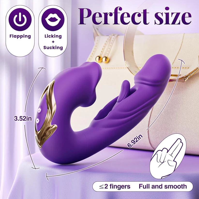 2026 Upgraded Morenza™ 4-in-1 Flapping & Licking Vibrator for Women