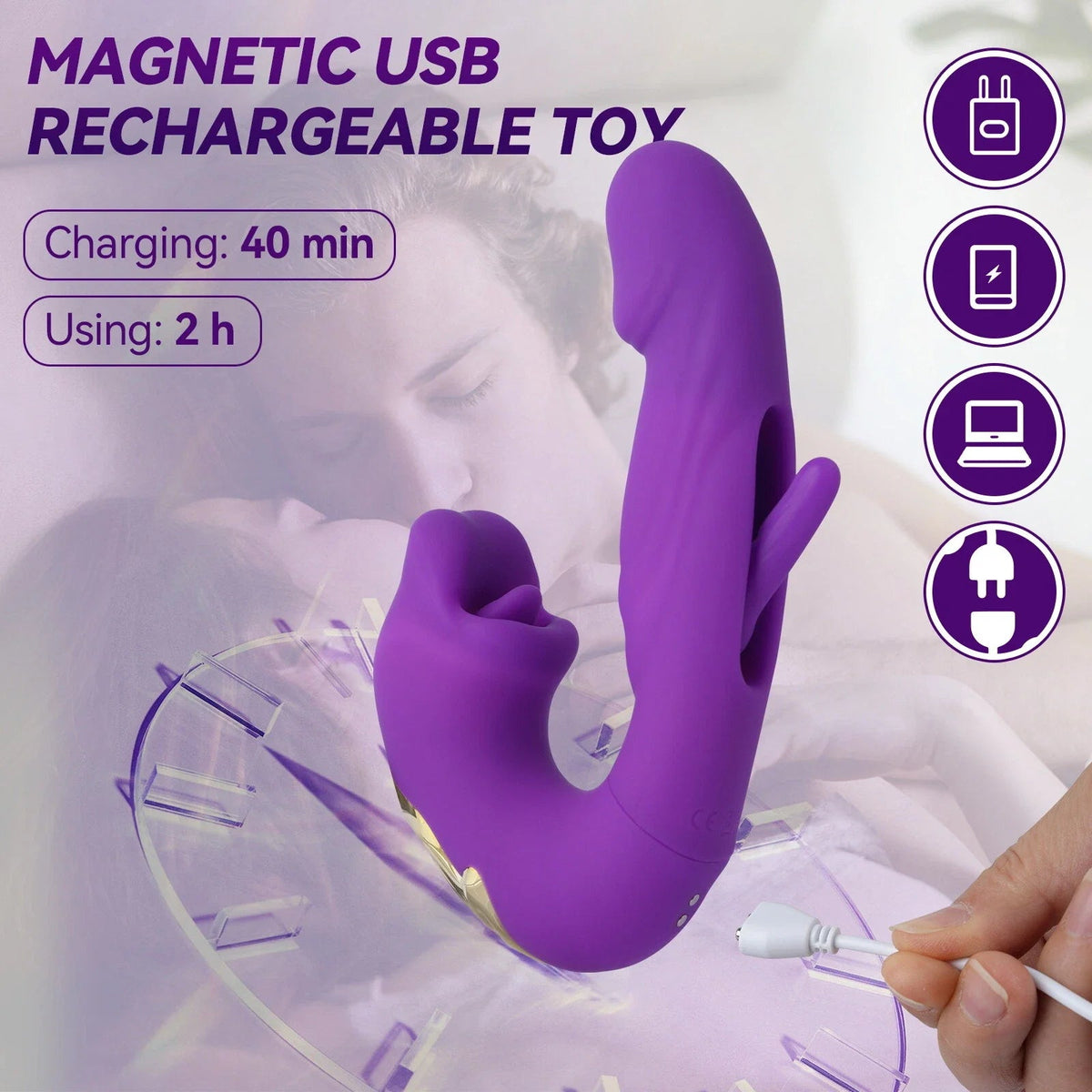 2026 Upgraded Morenza™ 4-in-1 Flapping & Licking Vibrator for Women