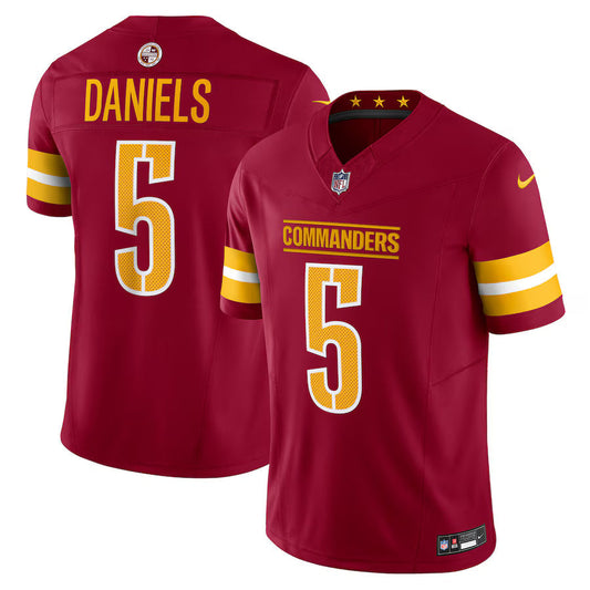 Jayden Daniels Washington Commanders Jersey - Burgundy