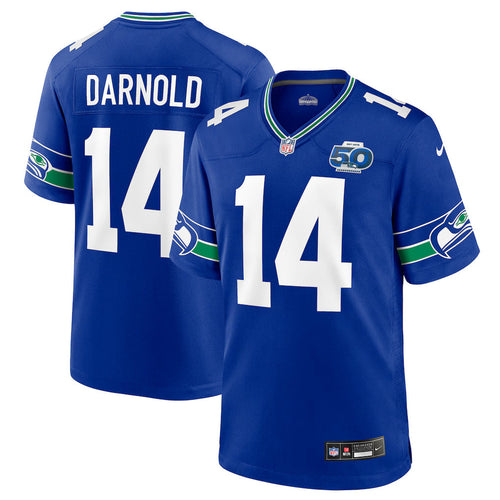 Sam Darnold Seattle Seahawks Alternate 50th Season Jersey - Royal